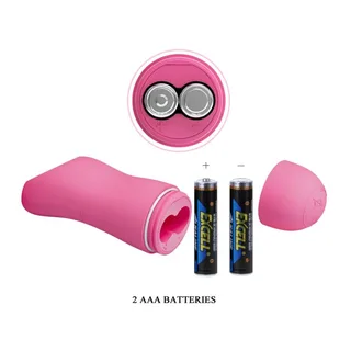 Vibromasseur rose avec pinces à tétons et télécommande, autre vue 5