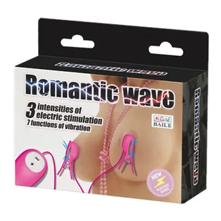 Vibromasseur rose avec pinces à tétons et télécommande, autre vue 7