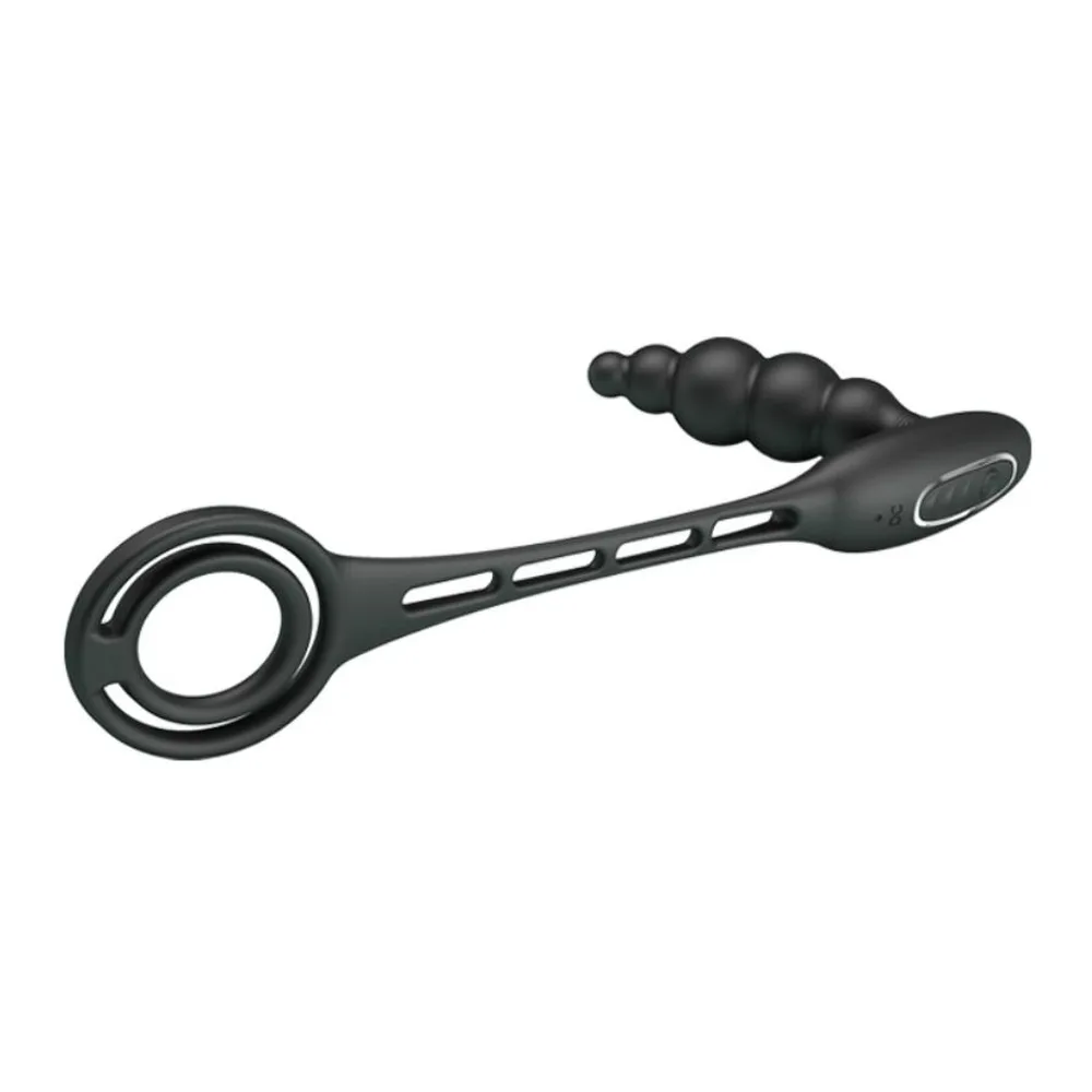 Plug anal Anneau et Vibrateur Prostatique Pretty Love vue 8