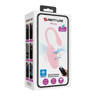 Œuf Vibrant Doreen Pretty Love - avec sa base - Rose