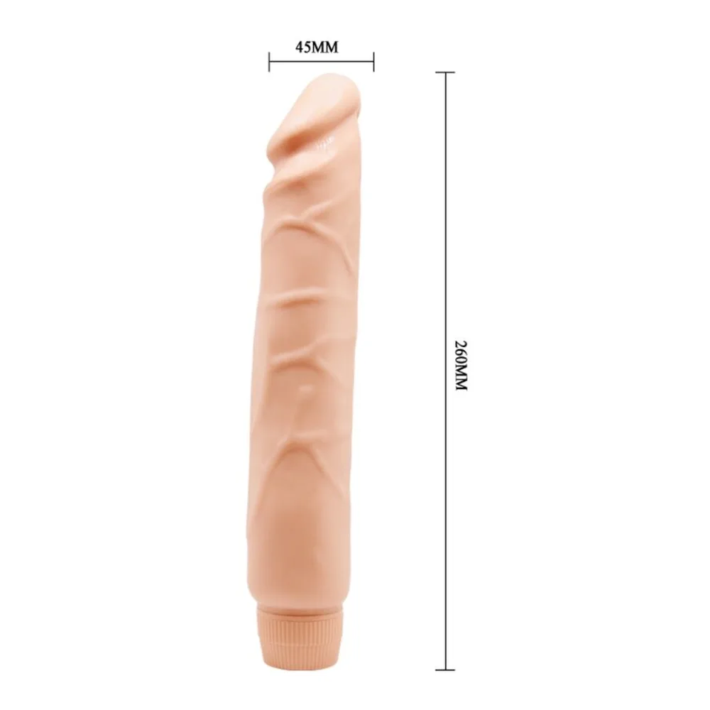 Emballage du vibromasseur Baile Soft Skin beige chair, présenté en boîte orange et blanche avec illustration du produit et marquage vibrations