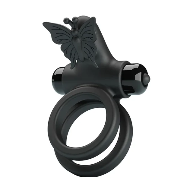 Double Anneau vibrant avec stimulateur