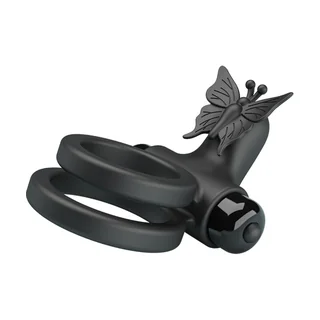 Double Anneau Vibrant avec Stimulateur Pretty Love vue 10