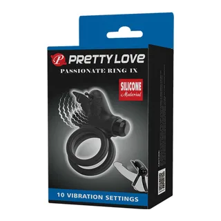 Double Anneau Vibrant avec Stimulateur Pretty Love vue 22