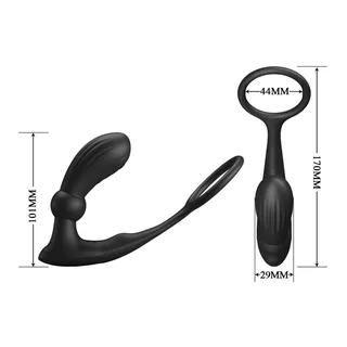 Anneau Pénien & Plug Anal Warren Pretty Love - accessoires fournis