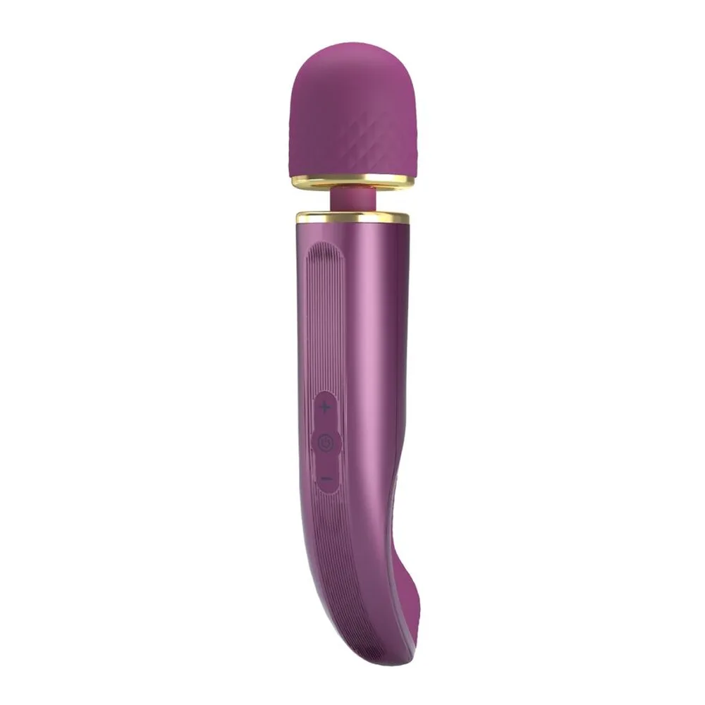 Masseur wand mauve silicone, 7 modes de vibration rechargeable, autre vue 4