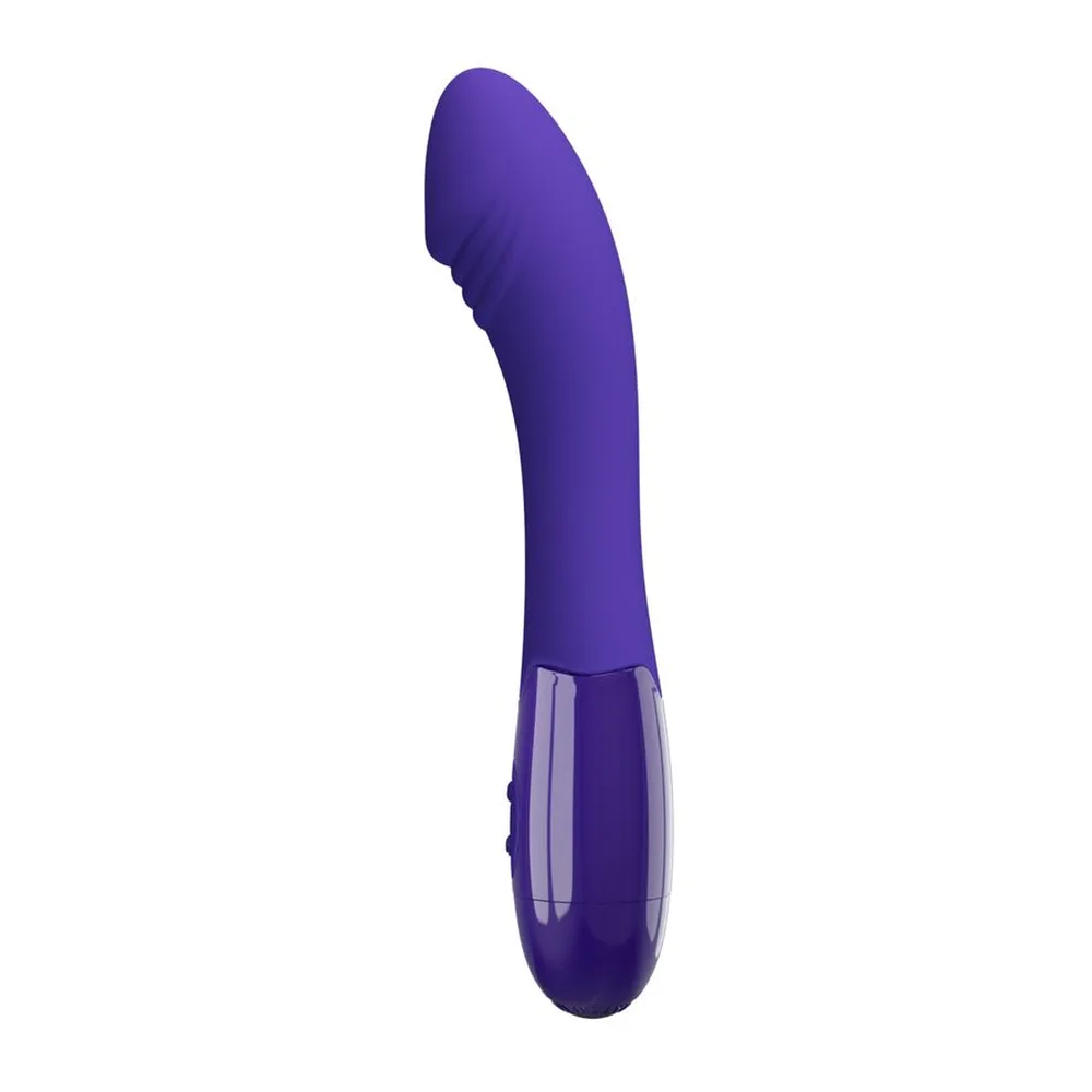 Vibromasseur silicone violet rechargeable 30 modes, autre vue 4
