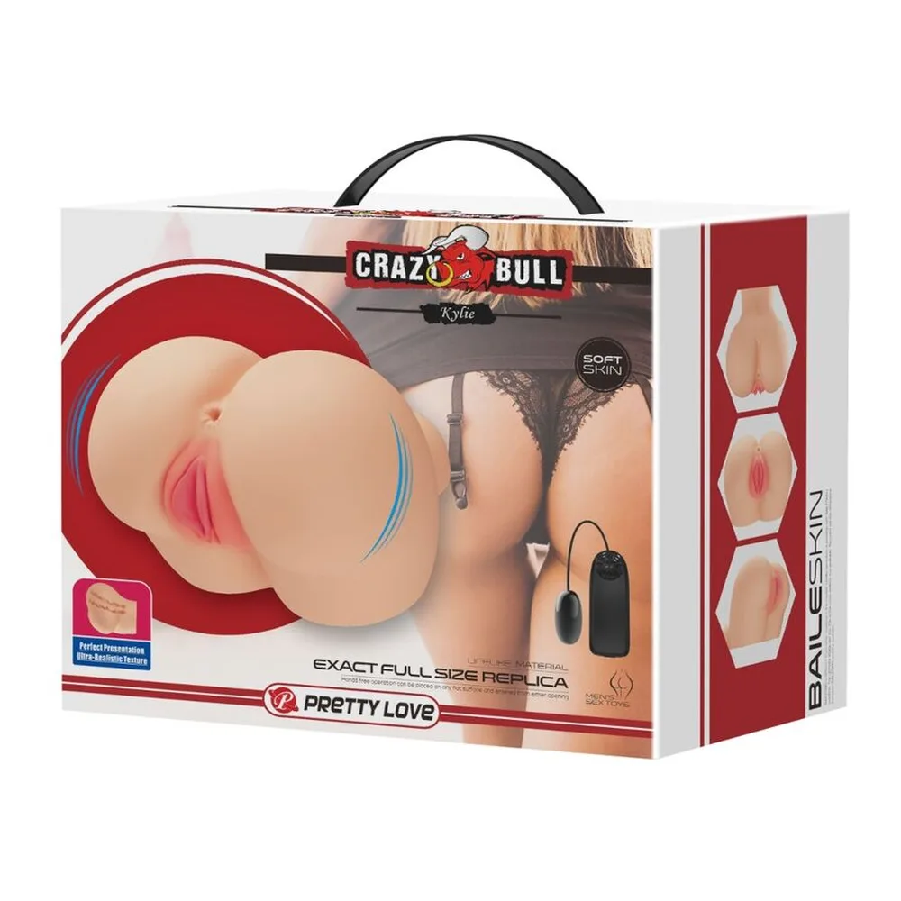 Masturbateur Vibrateur Réaliste Vagin Anus Crazy Bull