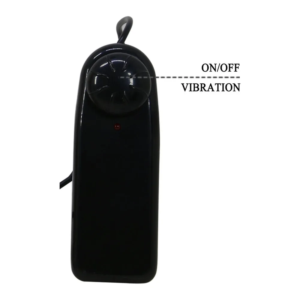 Gode vibrant marron avec capuchon rouge, 175 mm, autre vue 8