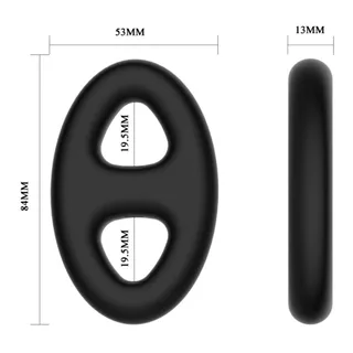 Bague en Silicone Double Ovale Crazy Bull vue 5