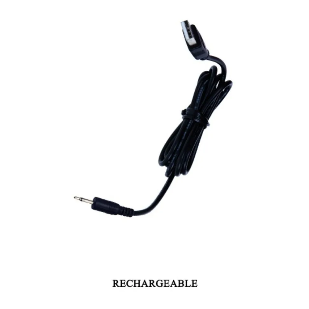 Stimulateur clitoridien noir silicone, embout doré, rechargeable, autre vue 5