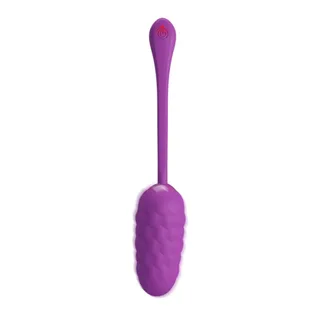Œuf Vibrant Texturé Pretty Love - avec sa base - Violet