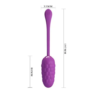 Œuf Vibrant Texturé Pretty Love - vue en gros plan - Violet