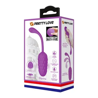 Œuf Vibrant Texturé Pretty Love - vue de profil - Violet
