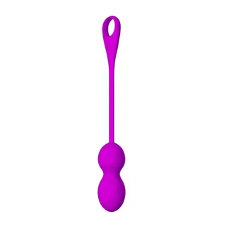 Balles Vibrantes Rechargeables Elvira Pretty Love - vue en gros plan - Violet