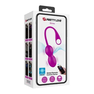 Balles Vibrantes Rechargeables Elvira Pretty Love - détail de la texture - Violet