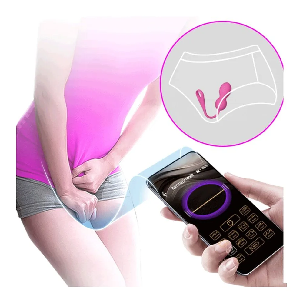 Démonstration sur écran de smartphone de l'application de contrôle en mode immersion, montrant des gestes tactiles et une courbe jaune sur fond noir pour piloter les boules vibrantes