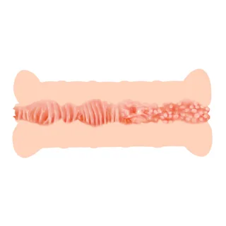 Masturbateur silicone réaliste trois anneaux texturés, autre vue 5