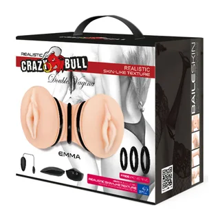Masturbateur silicone réaliste trois anneaux texturés, autre vue 6
