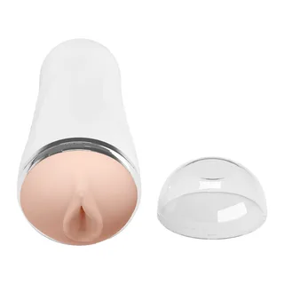 Masturbateur gaine amovible, étui blanc, base eau, autre vue 4
