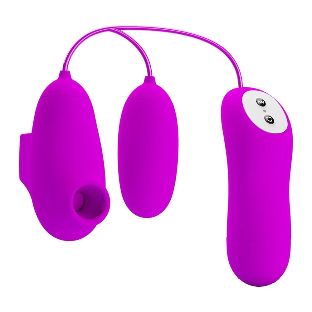 Bullet Vibrant avec Ventouse Pretty Love, et ses 12 modes de vibration