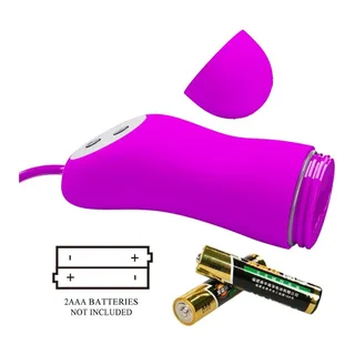 Bullet Vibrant avec Ventouse Pretty Love, fonctionnant à piles
