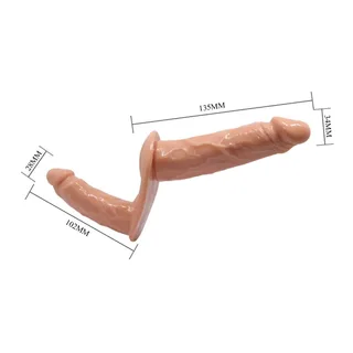 Double Gode avec Harnais Baile vue 4