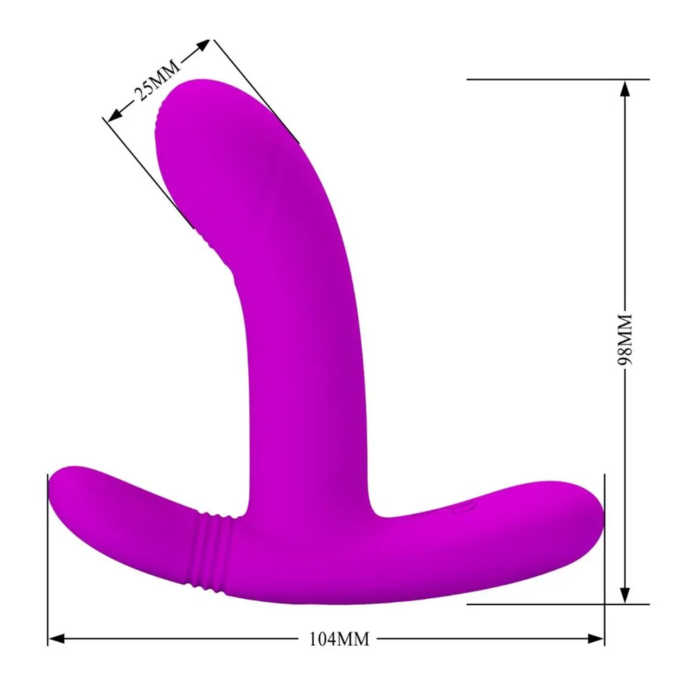 Stimulateur clitoridien en silicone rose magenta avec languette externe courbe et boucle de maintien, montré en main et en vue complète sur fond blanc