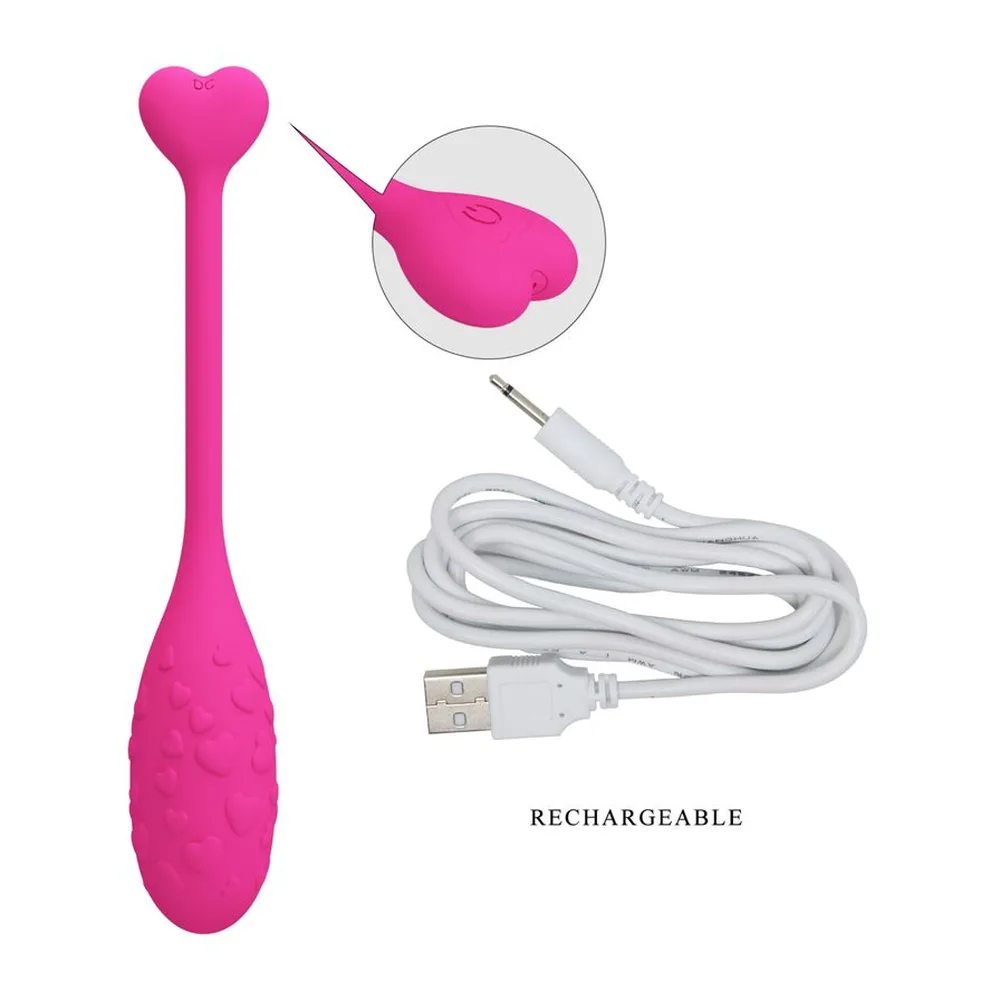 Œuf Vibrant Fisher Pretty Love, coloris lilas, vu de face en pied