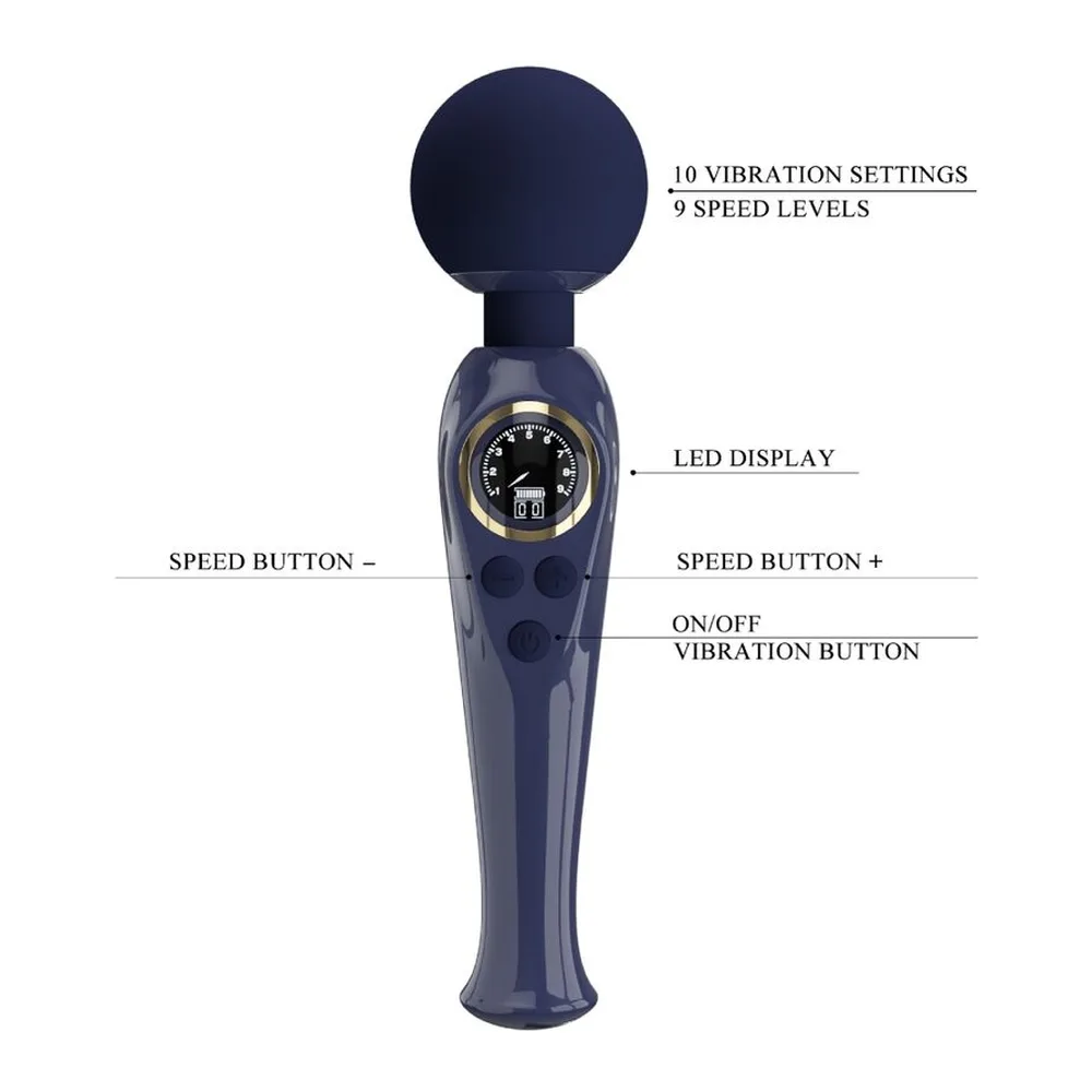 Wand vibromasseur Baguette Skyler à Écran Pretty Love