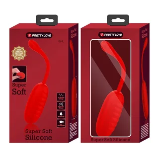 Œuf Vibrant Kirk Pretty Love - vue en gros plan - Rouge