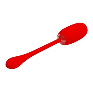 Œuf Vibrant Kirk Pretty Love - détail de la texture - Rouge