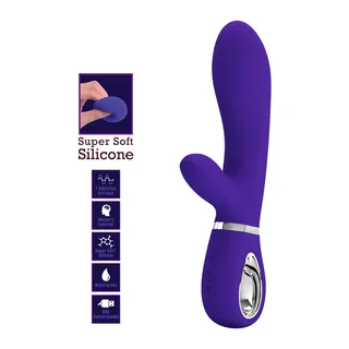 Vibrateur Multifonction G-spot Thomas Pretty Love - accessoires fournis - Violet