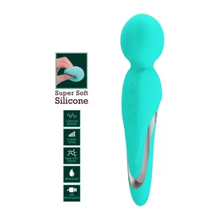 Wand vibromasseur Baguette Walter Pretty Love - Vert d'eau