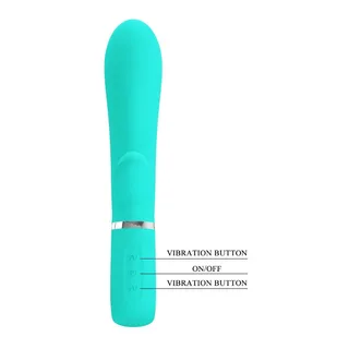Vibrateur Multifonction G-spot Thomas Pretty Love - vue de dos - Vert d'eau