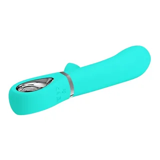 Vibrateur Multifonction G-spot Thomas Pretty Love - vue de profil - Vert d'eau
