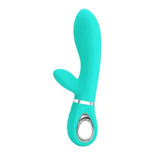 Vibrateur Multifonction G-spot Thomas Pretty Love - détail de la commande - Vert d'eau