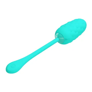Œuf Vibrant Texturé Pretty Love - accessoires fournis - Bleu