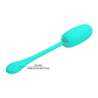 Œuf Vibrant Julius Pretty Love - avec son échelle de taille - Vert d'eau