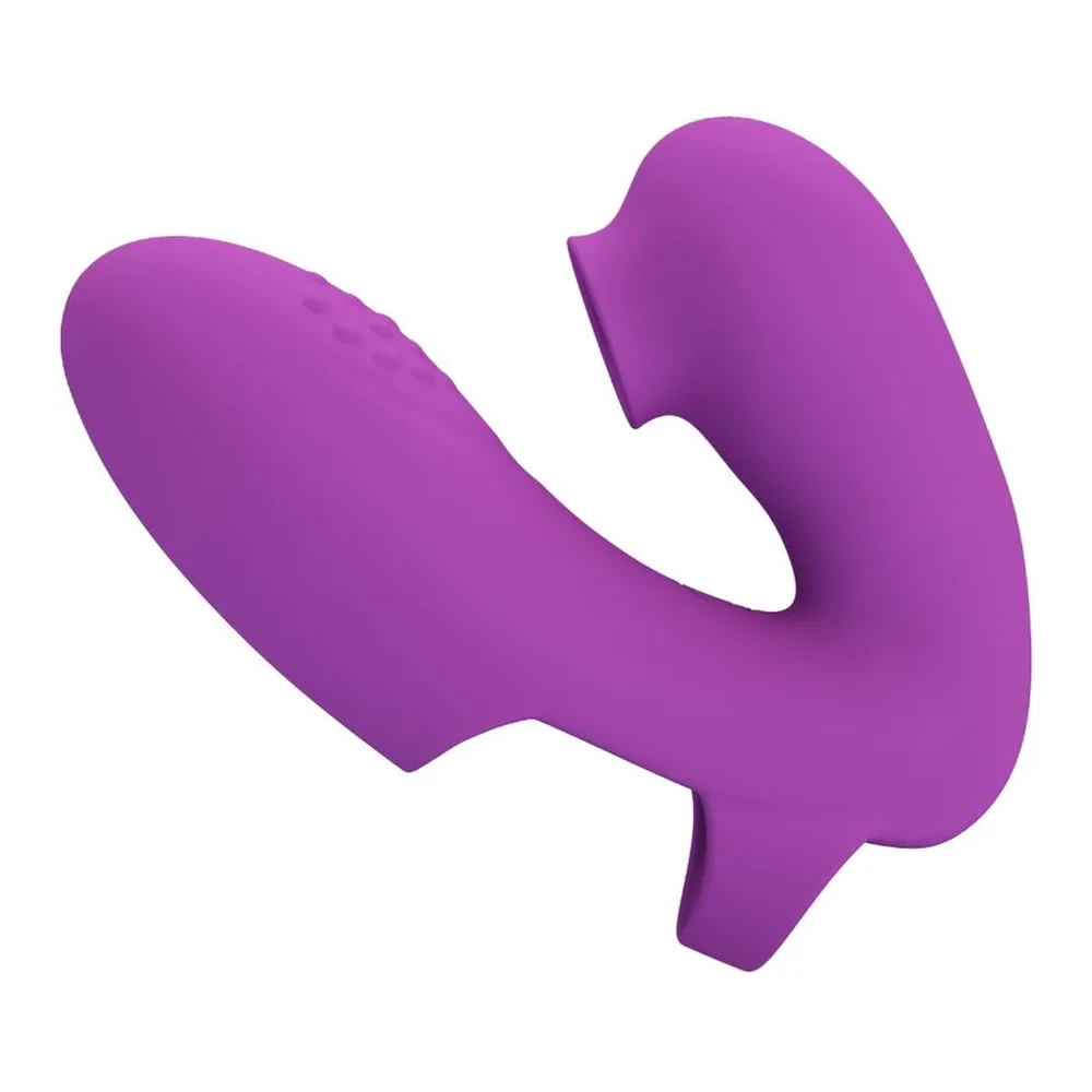 Vibromasseur doigt silicone rose, rechargeable 7 modes, autre vue 6