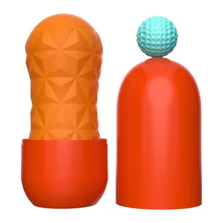 Masturbateur Victoria Cecil Pretty Love - vue de profil - Orange