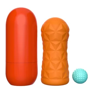 Masturbateur Victoria Cecil Pretty Love - avec son échelle de taille - Orange