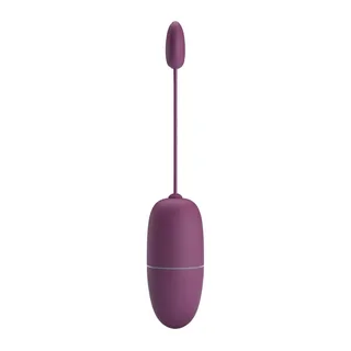 Œuf vibrant connecté par application, 12 modes, alimentation AAA, coloris Lilas