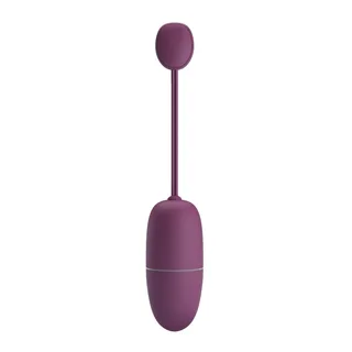 Œuf Vibrant Nymphe Pretty Love, coloris lilas, présenté seul sur fond blanc
