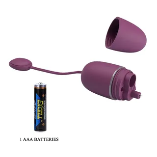 Œuf Vibrant Nymphe Pretty Love, coloris lilas et son port de recharge