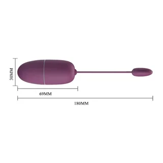 Œuf Vibrant Nymphe Pretty Love, coloris lilas, cordon de retrait visible
