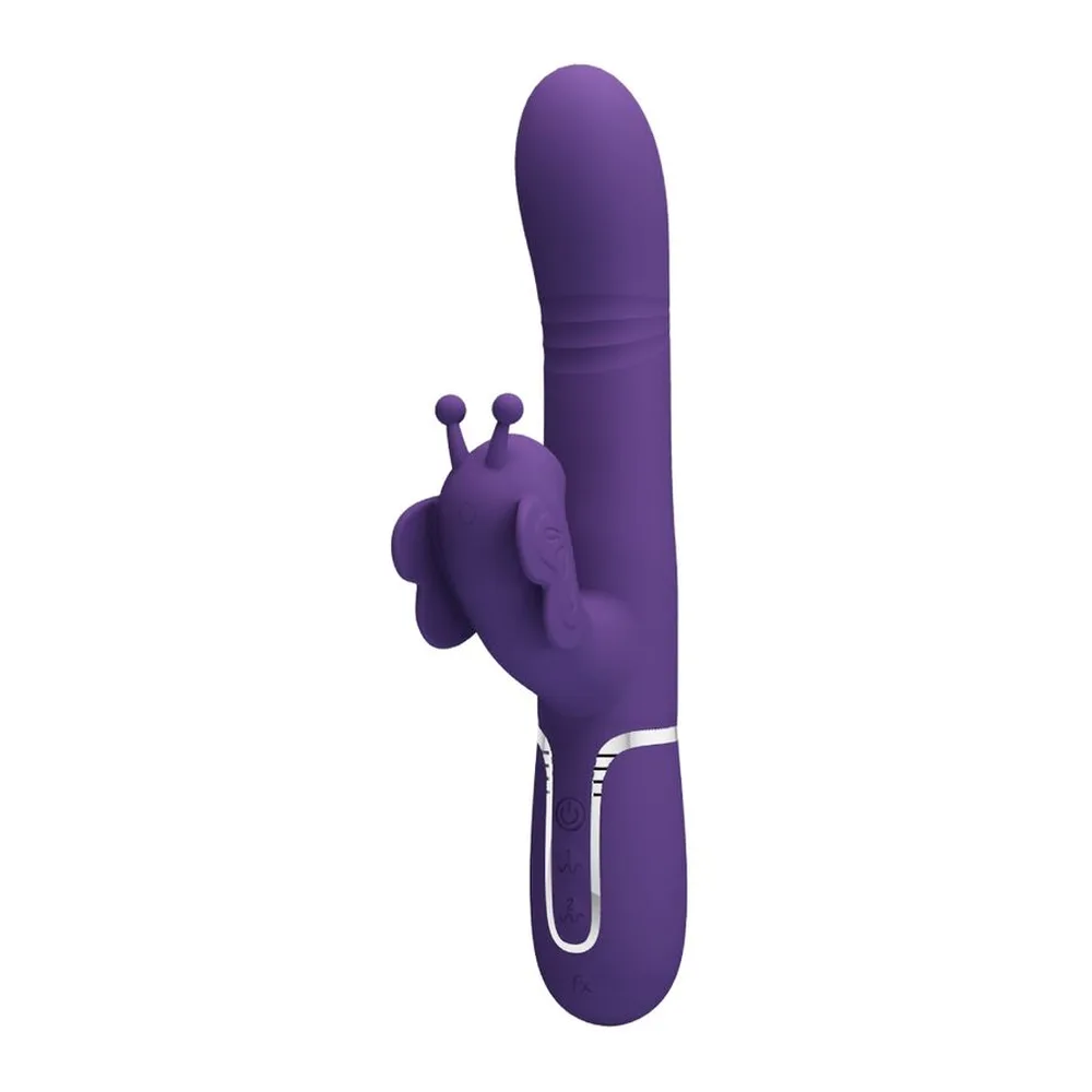 Vibromasseur lapin silicone violet rechargeable, 7 modes, autre vue 6