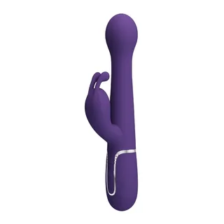 Vibrateur Lapin Dejon Perles Rotatives Pretty Love - avec sa base - Violet