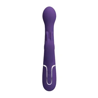 Vibrateur Lapin Dejon Perles Rotatives Pretty Love - détail de la texture - Violet