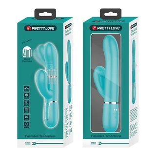 Vibrateur Multifonction G-spot Pretty Love - vue de dos - Vert d'eau